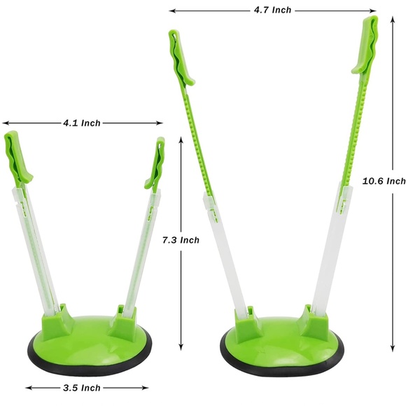 Baggy Rack Hands-Free Clip Food Storage Freezer Baggy Holder,Bag Holder 6 Pack - Picture 3 of 7